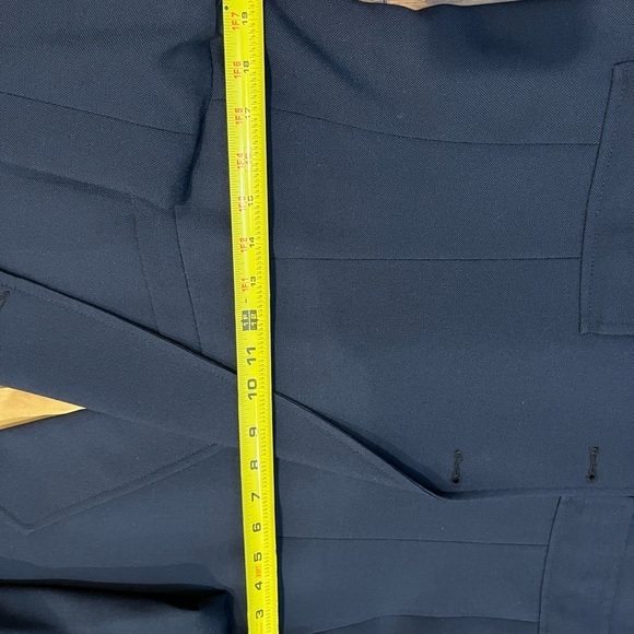 VTG Izod Lacoste Blazer Men's Blue Gold Buttons Single Breasted - Picture 12 of 12